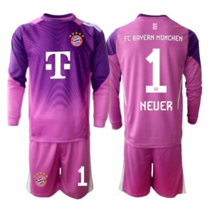 Bayern Munich Manuel Neuer #1 Goalkeeper Replica Third Stadium Kit for Kids 2025-26 Long Sleeve (+ pants)